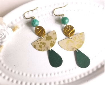 Upcycling Tropfen Ohrringe
